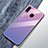 Custodia Silicone Specchio Laterale Sfumato Arcobaleno Cover per Samsung Galaxy A40 Viola