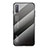 Custodia Silicone Specchio Laterale Sfumato Arcobaleno Cover per Samsung Galaxy A7 (2018) A750 Nero