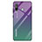 Custodia Silicone Specchio Laterale Sfumato Arcobaleno Cover per Samsung Galaxy A8s SM-G8870