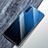 Custodia Silicone Specchio Laterale Sfumato Arcobaleno Cover per Samsung Galaxy Note 10 5G Blu
