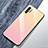 Custodia Silicone Specchio Laterale Sfumato Arcobaleno Cover per Samsung Galaxy Note 10 Plus Rosa