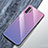 Custodia Silicone Specchio Laterale Sfumato Arcobaleno Cover per Samsung Galaxy Note 10 Plus Viola