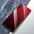 Custodia Silicone Specchio Laterale Sfumato Arcobaleno Cover per Samsung Galaxy Note 10 Rosso