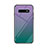 Custodia Silicone Specchio Laterale Sfumato Arcobaleno Cover per Samsung Galaxy S10 5G Verde