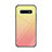 Custodia Silicone Specchio Laterale Sfumato Arcobaleno Cover per Samsung Galaxy S10 Plus Giallo