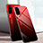 Custodia Silicone Specchio Laterale Sfumato Arcobaleno Cover per Samsung Galaxy S20 Plus 5G Rosso