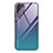 Custodia Silicone Specchio Laterale Sfumato Arcobaleno Cover per Samsung Galaxy S21 Ultra 5G