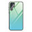 Custodia Silicone Specchio Laterale Sfumato Arcobaleno Cover per Samsung Galaxy S21 Ultra 5G