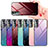 Custodia Silicone Specchio Laterale Sfumato Arcobaleno Cover per Samsung Galaxy S22 Plus 5G