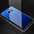 Custodia Silicone Specchio Laterale Sfumato Arcobaleno Cover per Samsung Galaxy S7 Edge G935F Blu