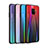 Custodia Silicone Specchio Laterale Sfumato Arcobaleno Cover per Samsung Galaxy S9