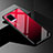 Custodia Silicone Specchio Laterale Sfumato Arcobaleno Cover per Vivo V20 Pro 5G Rosso