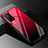 Custodia Silicone Specchio Laterale Sfumato Arcobaleno Cover per Xiaomi Mi 10T Pro 5G Rosso e Nero