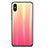 Custodia Silicone Specchio Laterale Sfumato Arcobaleno Cover per Xiaomi Mi 8 Explorer Rosso