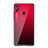 Custodia Silicone Specchio Laterale Sfumato Arcobaleno Cover per Xiaomi Mi 8 SE Rosso