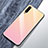 Custodia Silicone Specchio Laterale Sfumato Arcobaleno Cover per Xiaomi Mi A3 Oro