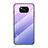 Custodia Silicone Specchio Laterale Sfumato Arcobaleno Cover per Xiaomi Poco X3 NFC