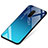 Custodia Silicone Specchio Laterale Sfumato Arcobaleno Cover per Xiaomi Pocophone F1 Blu