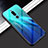 Custodia Silicone Specchio Laterale Sfumato Arcobaleno Cover per Xiaomi Redmi 8 Cielo Blu