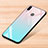 Custodia Silicone Specchio Laterale Sfumato Arcobaleno Cover per Xiaomi Redmi Note 7 Cielo Blu