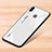 Custodia Silicone Specchio Laterale Sfumato Arcobaleno Cover per Xiaomi Redmi Note 7 Pro Bianco