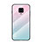 Custodia Silicone Specchio Laterale Sfumato Arcobaleno Cover per Xiaomi Redmi Note 9 Pro