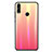 Custodia Silicone Specchio Laterale Sfumato Arcobaleno Cover R01 per Huawei Honor 8X Rosso