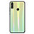 Custodia Silicone Specchio Laterale Sfumato Arcobaleno Cover R01 per Huawei Honor 8X Verde