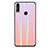Custodia Silicone Specchio Laterale Sfumato Arcobaleno Cover R01 per Huawei Honor V10 Lite Oro Rosa
