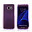 Custodia Silicone Trasparente A Flip Morbida Cover per Samsung Galaxy S7 Edge G935F Viola