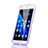 Custodia Silicone Trasparente A Flip Morbida per Huawei Honor 6 Plus Viola