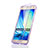 Custodia Silicone Trasparente A Flip Morbida per Samsung Galaxy A7 SM-A700 Viola