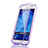 Custodia Silicone Trasparente A Flip Morbida per Samsung Galaxy J5 SM-J500F Viola