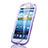 Custodia Silicone Trasparente A Flip Morbida per Samsung Galaxy S3 4G i9305 Viola