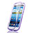 Custodia Silicone Trasparente A Flip Morbida per Samsung Galaxy S3 i9300 Viola