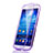 Custodia Silicone Trasparente A Flip Morbida per Samsung Galaxy S4 i9500 i9505 Viola