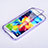 Custodia Silicone Trasparente A Flip Morbida per Samsung Galaxy S5 Duos Plus Viola