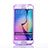 Custodia Silicone Trasparente A Flip Morbida per Samsung Galaxy S6 Edge SM-G925 Viola