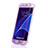 Custodia Silicone Trasparente A Flip Morbida per Samsung Galaxy S7 G930F G930FD Viola