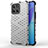 Custodia Silicone Trasparente Laterale 360 Gradi Cover AM1 per Huawei Honor X8 5G Bianco