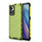 Custodia Silicone Trasparente Laterale 360 Gradi Cover AM1 per Oppo Reno7 5G Verde