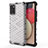 Custodia Silicone Trasparente Laterale 360 Gradi Cover AM1 per Samsung Galaxy A03s Bianco