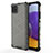 Custodia Silicone Trasparente Laterale 360 Gradi Cover AM1 per Samsung Galaxy A22 5G Nero