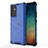 Custodia Silicone Trasparente Laterale 360 Gradi Cover AM1 per Samsung Galaxy A34 5G Blu
