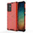 Custodia Silicone Trasparente Laterale 360 Gradi Cover AM1 per Samsung Galaxy A34 5G Rosso