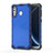Custodia Silicone Trasparente Laterale 360 Gradi Cover AM1 per Samsung Galaxy A40s Blu