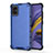 Custodia Silicone Trasparente Laterale 360 Gradi Cover AM1 per Samsung Galaxy A51 4G Blu