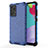 Custodia Silicone Trasparente Laterale 360 Gradi Cover AM1 per Samsung Galaxy A52 5G Blu
