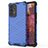 Custodia Silicone Trasparente Laterale 360 Gradi Cover AM1 per Samsung Galaxy A53 5G Blu