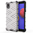 Custodia Silicone Trasparente Laterale 360 Gradi Cover AM1 per Samsung Galaxy M01 Core Bianco